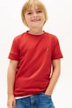 Tommy Hilfiger t-shirt bawełniany dziecięcy bawełna czerwony KB0KB06879.74.122.PPY2