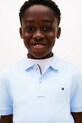 Tommy Hilfiger polo dziecięce bawełniane KB0KB09103.98.122.PPY2 niebieski