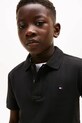 Tommy Hilfiger polo bawełniane dziecięce czarny KB0KB09103.98.122.PPY2