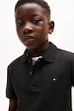 Tommy Hilfiger polo bawełniane dziecięce czarny KB0KB09103.98.122.PPY2