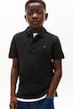 Tommy Hilfiger polo bawełniane dziecięce bawełna czarny KB0KB09103.128.176.PPY2