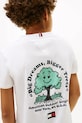 Tommy Hilfiger t-shirt bawełniany dziecięcy nadruk biały KB0KB10054.104.122.PPY2