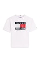 Tommy Hilfiger tricou de bumbac pentru copii KB0KB10340.128.176.PPY2 alb SS26