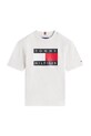 Tommy Hilfiger tricou de bumbac pentru copii KB0KB10340.128.176.PPY2 gri SS26