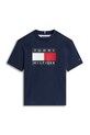 Tommy Hilfiger t-shirt bawełniany dziecięcy KB0KB10340.128.176.PPY2 granatowy SS26