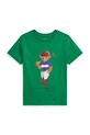 Polo Ralph Lauren t-shirt bawełniany dziecięcy nadruk zielony 322A96607001