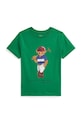 Polo Ralph Lauren t-shirt bawełniany dziecięcy nadruk zielony 322A96607001