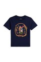 Polo Ralph Lauren t-shirt bawełniany dziecięcy nadruk granatowy 322A96608001