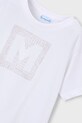 Chłopiec Mayoral t-shirt bawełniany dziecięcy 170.5F.Mini.PPY2 biały