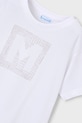 Chłopiec Mayoral t-shirt bawełniany dziecięcy 170.5F.Mini.PPY2 biały