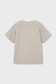 Mayoral t-shirt bawełniany dziecięcy 170.5F.Mini.PPY2 beżowy SS26