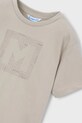 Chłopiec Mayoral t-shirt bawełniany dziecięcy 170.5F.Mini.PPY2 beżowy