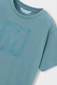 Chłopiec Mayoral t-shirt bawełniany dziecięcy 170.5F.Mini.PPY2 turkusowy