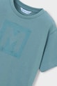 Chłopiec Mayoral t-shirt bawełniany dziecięcy 170.5F.Mini.PPY2 turkusowy