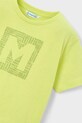 Mayoral t-shirt bawełniany dziecięcy zielony 170.5F.Mini.PPY2