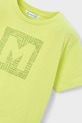 Mayoral t-shirt bawełniany dziecięcy zielony 170.5F.Mini.PPY2