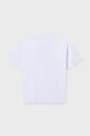 Mayoral t-shirt in cotone per bambini 840.7E.Junior.PPY2 bianco SS26
