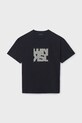 Mayoral t-shirt in cotone per bambini cotone nero 840.7E.Junior.PPY2