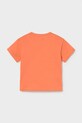 Mayoral t-shirt bawełniany dziecięcy 1004.3C.Baby.PPY2 pomarańczowy SS26