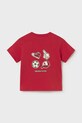 Παιδικό βαμβακερό μπλουζάκι Mayoral 1007.3E.Baby.PPY2 κόκκινο SS26