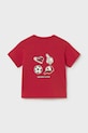 Παιδικό βαμβακερό μπλουζάκι Mayoral 1007.3E.Baby.PPY2 κόκκινο SS26