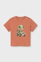 Παιδικό βαμβακερό μπλουζάκι Mayoral στάμπα πορτοκαλί 1008.3F.Baby.PPY2