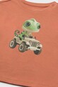 Αγορίστικα Παιδικό βαμβακερό μπλουζάκι Mayoral 1008.3F.Baby.PPY2 πορτοκαλί