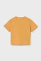 Mayoral t-shirt bawełniany niemowlęcy 1009.3F.Baby.PPY2 żółty SS26