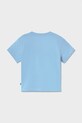 Mayoral t-shirt bawełniany dziecięcy 1011.3G.Baby.PPY2 niebieski SS26