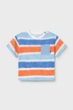 Παιδικό βαμβακερό μπλουζάκι Mayoral 1014.3J.Baby.PPY2 μπλε SS26