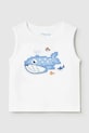 Mayoral t-shirt dziecięcy z elastanem biały 1018.3D.Baby.PPY2