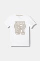Guess t-shirt bawełniany dziecięcy nadruk biały L6RI01.K8HM4.PPY2