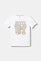 Guess t-shirt bawełniany dziecięcy nadruk biały L6RI01.K8HM4.PPY2