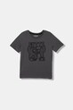 Guess t-shirt bawełniany dziecięcy nadruk szary L6RI01.K8HM4.PPY2