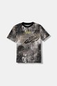 Guess t-shirt bawełniany dziecięcy wzorzyste szary L6RI04.K8HM4.PPY2