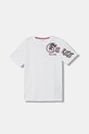 Guess t-shirt bawełniany dziecięcy nadruk biały L6RI12.K8HM4.PPY2