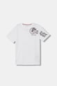 Guess t-shirt bawełniany dziecięcy nadruk biały L6RI12.K8HM4.PPY2