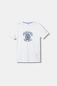 Guess t-shirt bawełniany dziecięcy nadruk biały L6RI13.K8HM4.PPY2