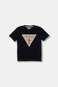 Guess T-shirt dziecięcy bawełniany granatowy L6RI15.K8HM4.PPY2