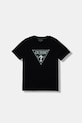 Guess T-shirt dziecięcy bawełniany czarny L6RI15.K8HM4.PPY2