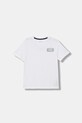 Παιδικό βαμβακερό μπλουζάκι Guess στάμπα λευκό L6RI20.K8HM4.PPY2
