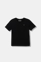 Guess t-shirt bawełniany dziecięcy bawełna czarny L6RI27.I3Z14.PPY2