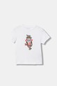 Guess t-shirt bawełniany dziecięcy nadruk biały N6RI03.K8HM4.PPY2