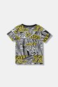 Guess t-shirt bawełniany N6RI04.K8HM4.PPY2 szary SS26