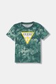 Guess t-shirt bawełniany nadruk zielony N6RI04.K8HM4.PPY2