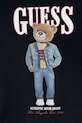 Chłopiec Guess t-shirt bawełniany dziecięcy N6RI05.K8HM4.PPY2 granatowy