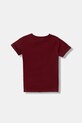 Guess t-shirt bawełniany dziecięcy N6RI05.K8HM4.PPY2 bordowy SS26
