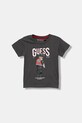 Guess t-shirt bawełniany dziecięcy nadruk szary N6RI05.K8HM4.PPY2