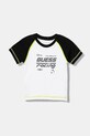 Guess t-shirt bawełniany dziecięcy nadruk biały N6RI08.K8HM4.PPY2