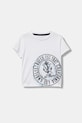 Guess t-shirt bawełniany dziecięcy nadruk biały N6RI10.K8HM4.PPY2
